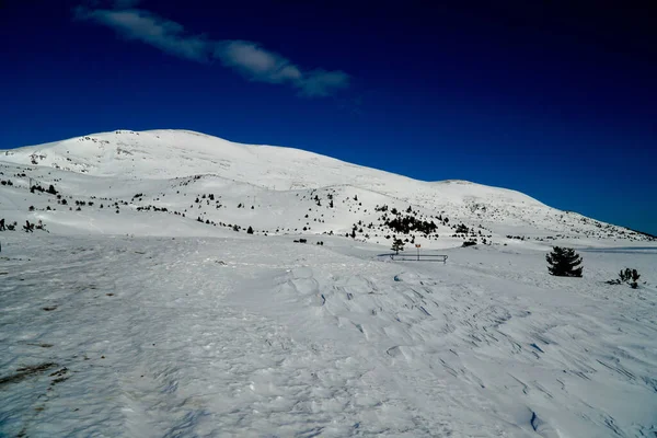 Schöne Aussicht Auf Verschneite Berglandschaft — Stockfoto