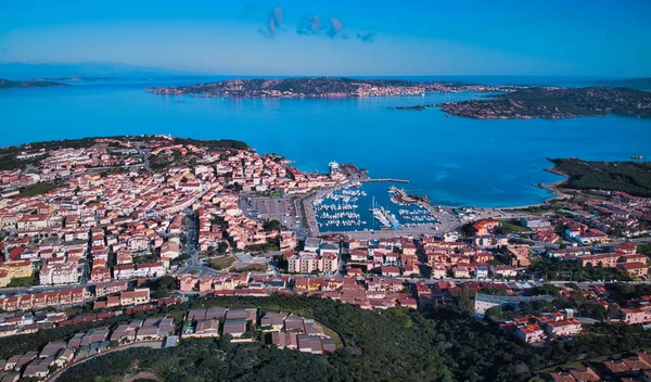 Luchtfoto Van Stad Barcelona Spanje — Stockfoto