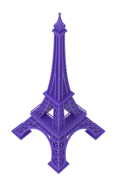 Eiffeltorn Illustration Vektor Vit Bakgrund — Stockfoto