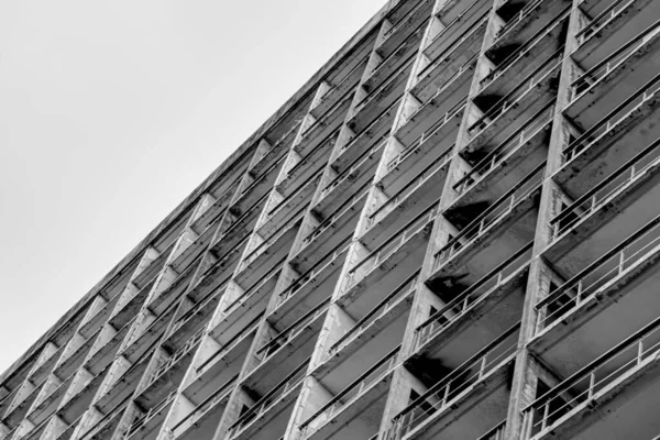 Immeuble Moderne Noir Blanc — Photo
