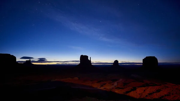 Bela Vista Noturna Vale Monumento Utah Eua — Fotografia de Stock