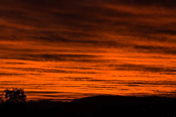 Hermoso Atardecer Sobre Mar — Foto de Stock