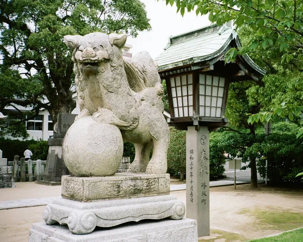 Statue Lion Dans Parc — Photo