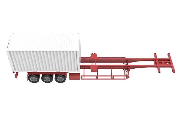 Візуалізація Вантажівки Ізольовано Білому Тлі — стокове фото