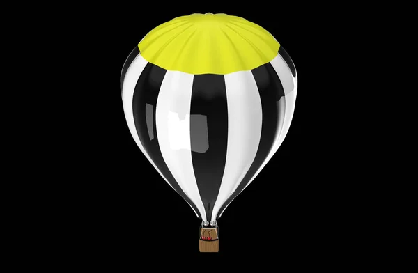 Balão Quente Voando Céu — Fotografia de Stock