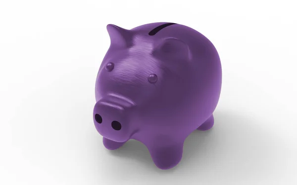 Piggy Bank Met Een Roze Achtergrond — Stockfoto