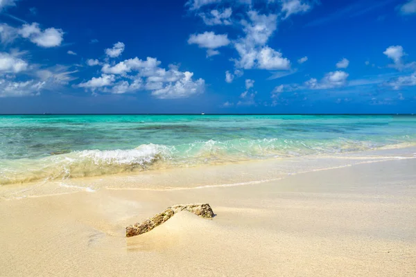 Hermosa Playa Tropical Con Cielo Azul —  Fotos de Stock