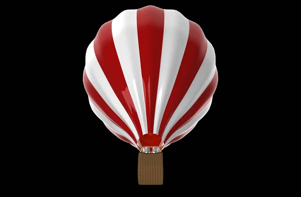 红丝带热气球 矢量图解 — 图库照片