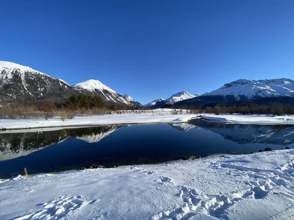 Beautiful Landscape Snow Mountains — Stock Photo, Image