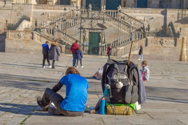Jerusalem Israel 2019 Turistas Que Visitam Cidade Barcelona — Fotografia de Stock