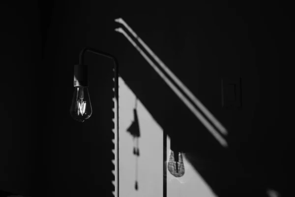 Schwarz Weiß Foto Eines Modernen Hauses — Stockfoto