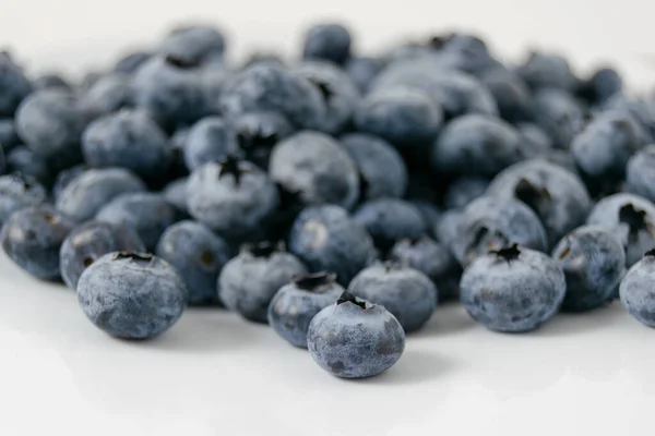 Fresh Blueberries White Background — Stock Photo, Image