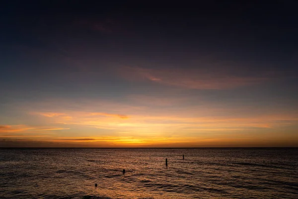 Hermoso Atardecer Sobre Mar — Foto de Stock