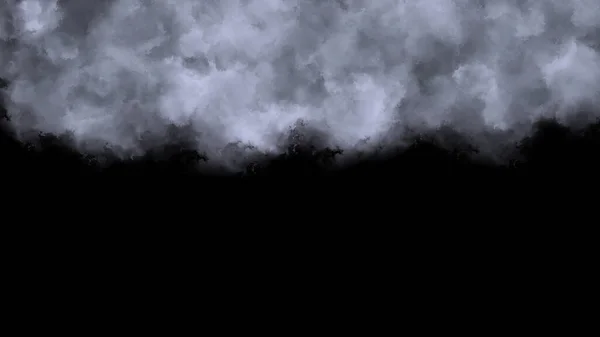 Weißer Rauch Auf Schwarzem Hintergrund Abstrakte Kunst — Stockfoto