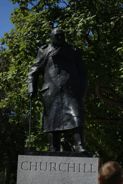 Estatua Del Soldado Ciudad Capital Del Estado Los Más Poblados —  Fotos de Stock