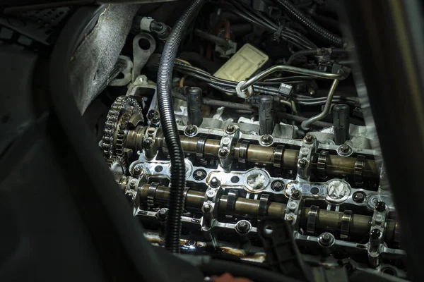 Παλιό Αυτοκίνητο Μηχανικός Κινητήρας — Φωτογραφία Αρχείου