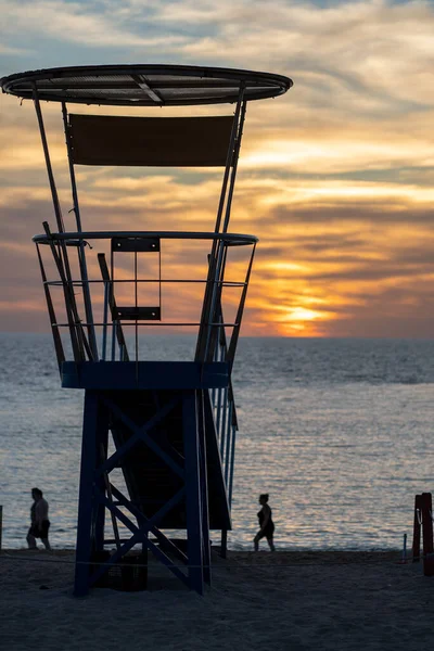 Lifeguard Tower Sunset Beach — Stock Photo, Image