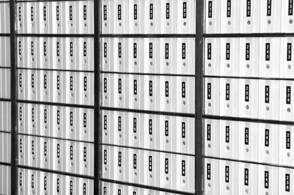 Хранение Данных Серверная Компьютер Стойка Стена Офис Гардероб Архив — стоковое фото
