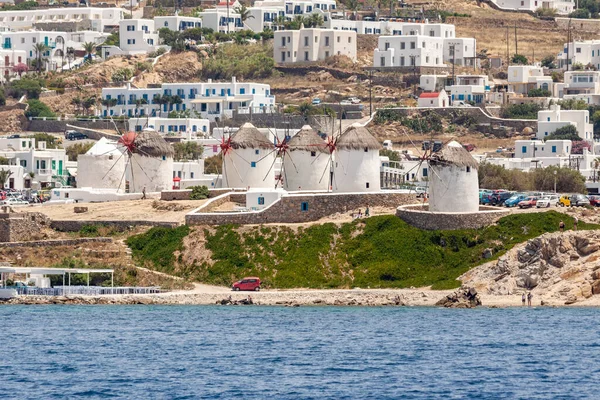 Vista Della Città Vecchia Mykonos Grecia — Foto Stock