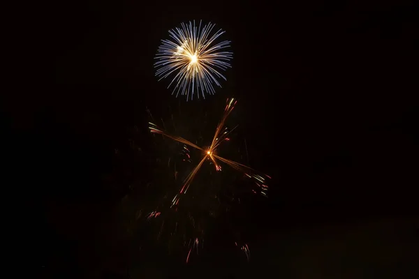 Fireworks Night Sky — Stock Photo, Image