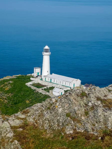 Lighthouse Coast Island Mediterranean Sea North Israel — Stock Photo, Image