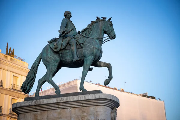 Памятник Петру Полу Центре Города Мадрид Испания — стоковое фото