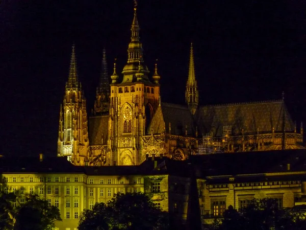 Prague República Checa Setembro 2015 Igreja Salvador Noite — Fotografia de Stock