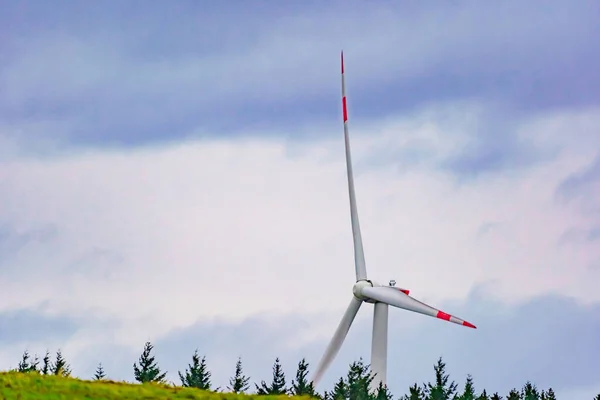 Větrná Turbína Obloze — Stock fotografie
