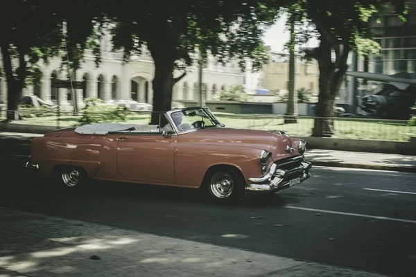 Close Vista Carro Vintage Rua — Fotografia de Stock