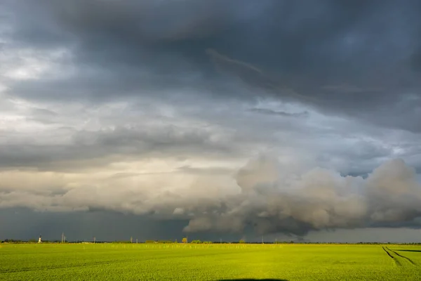 Storm Moln Över Stormig Himmel — Stockfoto