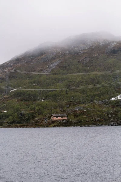 Widok Góry Północy Norwegii — Zdjęcie stockowe