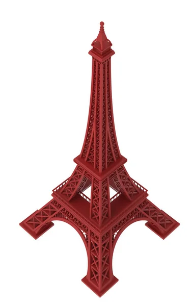 eiffel tower isolated on white background