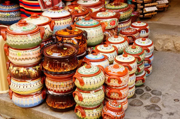 Tradiční Turkyně Keramiky Trhu — Stock fotografie