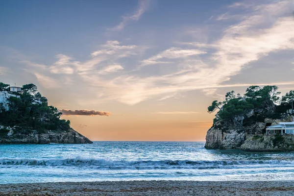 Vacker Tropisk Strand Med Havs Och Havsutsikt — Stockfoto