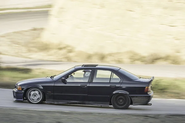 Drift Auto Corsa Bmw Azione Sulla Pista Corsa — Foto Stock