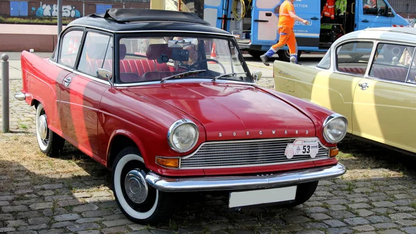 Viejos Coches Antiguos Aparcados Calle — Foto de Stock