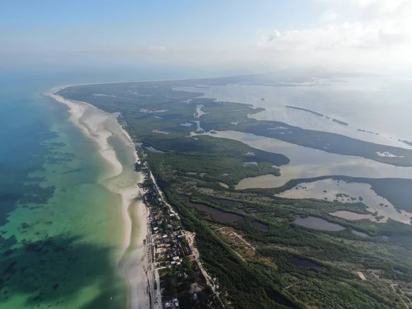 Vista Aérea Del Mar Playa —  Fotos de Stock