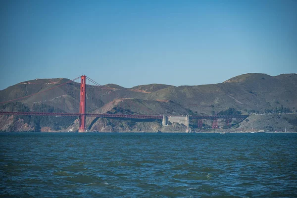 San Francisco California Tagus Nehri Üzerindeki Golden Gate Köprüsü — Stok fotoğraf