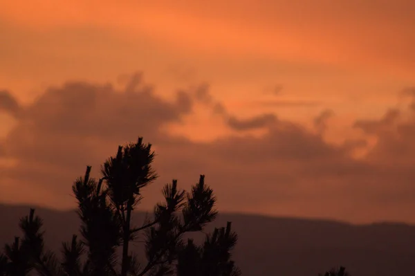 Pôr Sol Sobre Mar — Fotografia de Stock