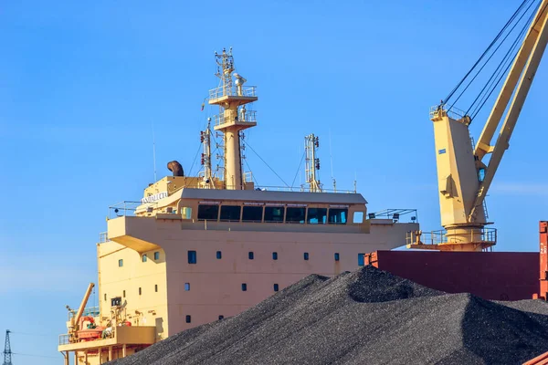 Navio Industrial Costa Marítima — Fotografia de Stock