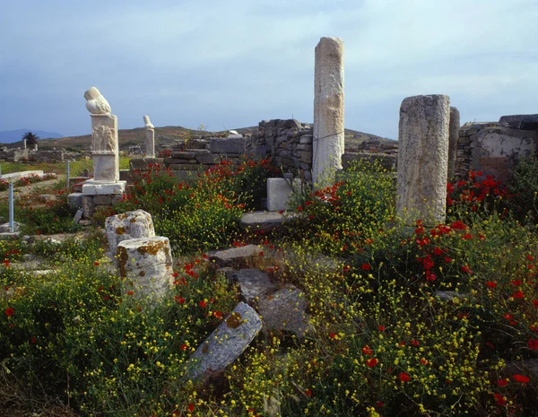 Ruins Ancient City Greek Cities Most Famous Landmark North Israel — Stock Photo, Image