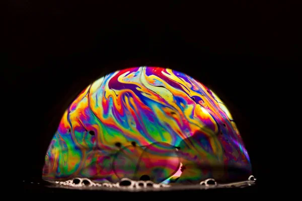 Kleurrijke Abstracte Achtergrond Met Een Regenboog — Stockfoto