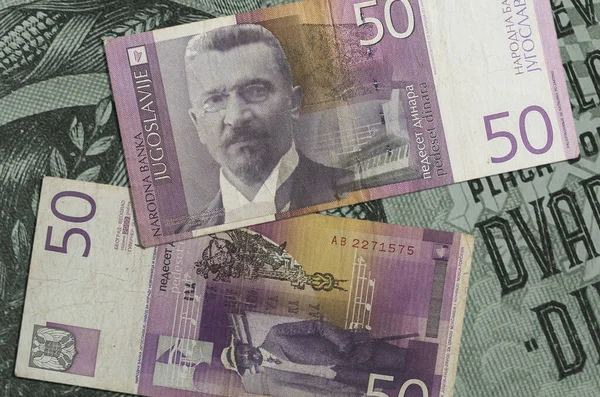 Nahaufnahme Eines Stapels Banknoten Auf Dem Hintergrund Nahaufnahme — Stockfoto