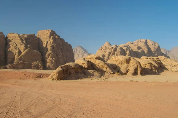 Wadi Rum Sivatag Egyiptom — Stock Fotó