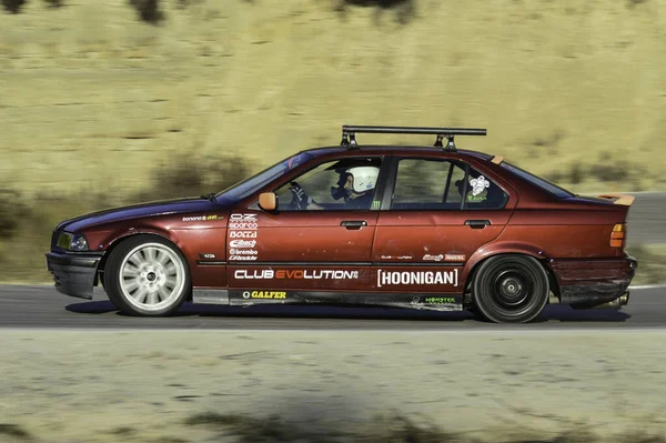 Drift Auto Corsa Bmw Azione Sulla Pista Corsa — Foto Stock