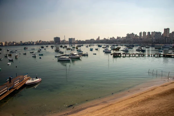 Uitzicht Stad Meer — Stockfoto