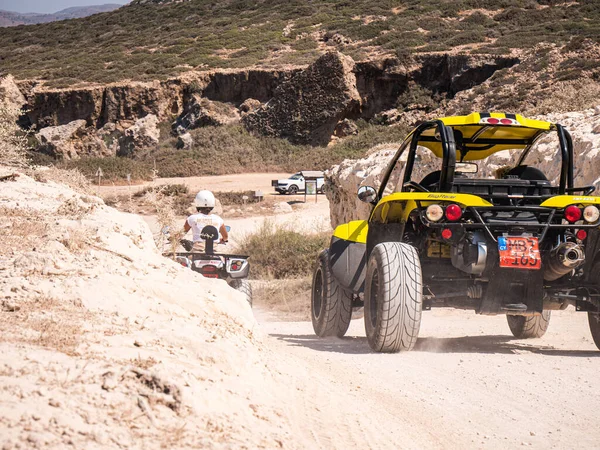 Carretera Coche Desierto — Foto de Stock