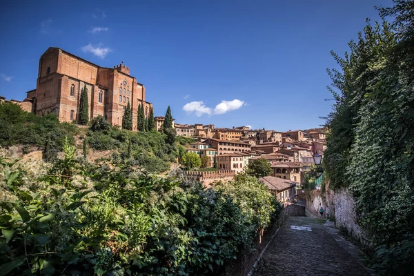 Vista Sulla Città Del Centro Storico Dell Antico Borgo Medievale — Foto Stock