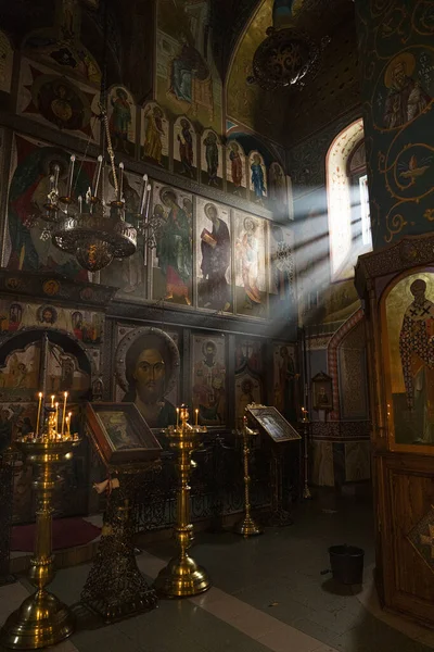 Interno Della Chiesa Del Santo Sepolcro Nella Città San Pietroburgo — Foto Stock