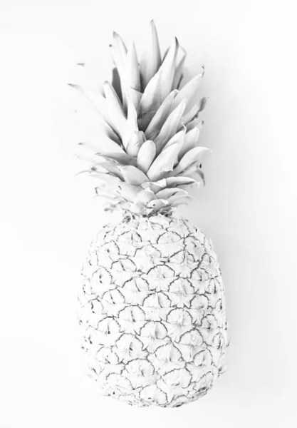 Fresh Pineapple White Background — Stock Photo, Image